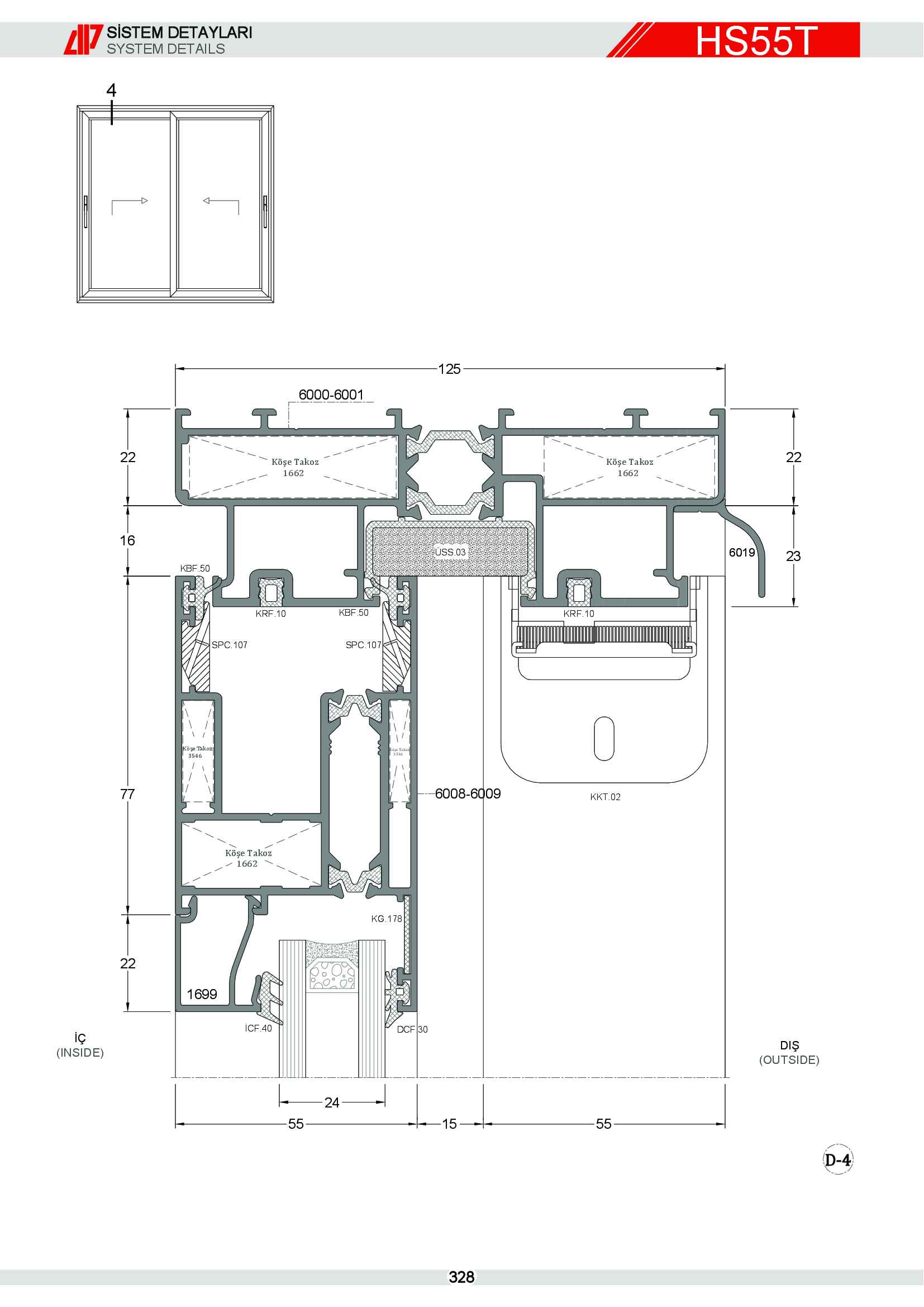 HEBESCHİEBE SÜRME ALÜMİNYUM 35